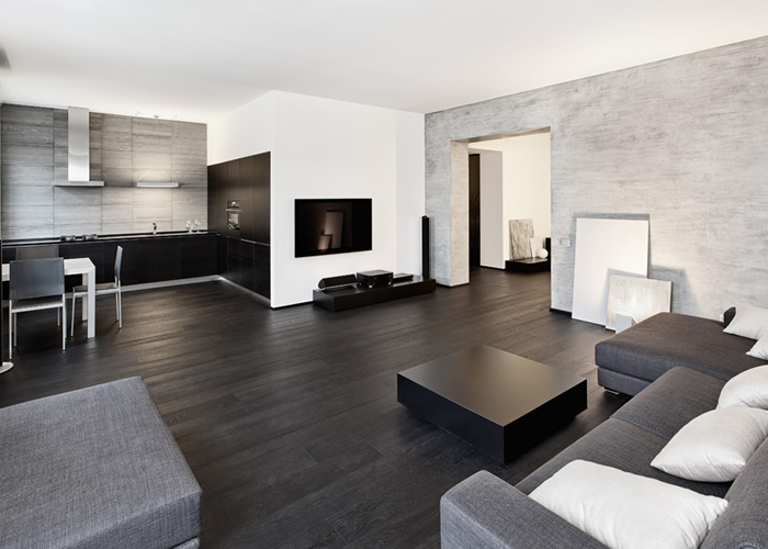 Zwart-wit interieur